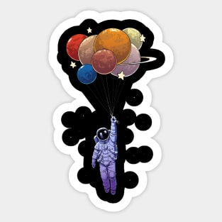 Astronot&Ballon Sticker